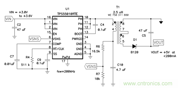 史上最簡隔離式偏壓電源電路，零件少價格低