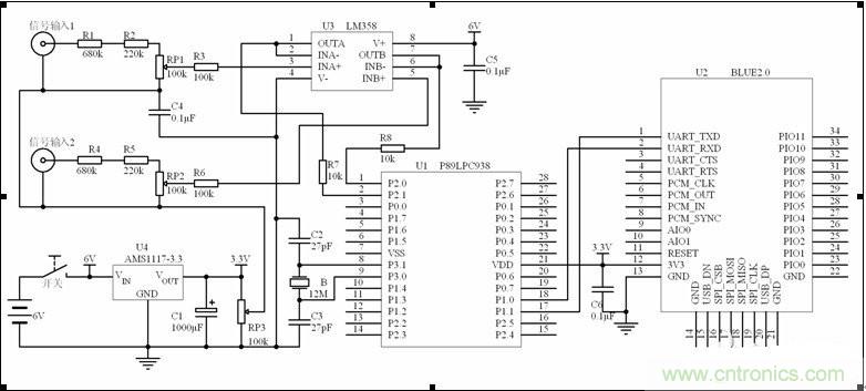 電路解讀:智能藍牙虛擬示波器整體系統(tǒng)電路設(shè)計