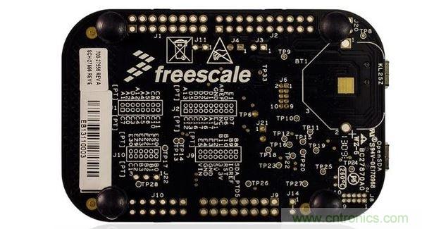 飛思卡爾傳感器融合套件中的開(kāi)發(fā)板。(圖像：飛思卡爾)