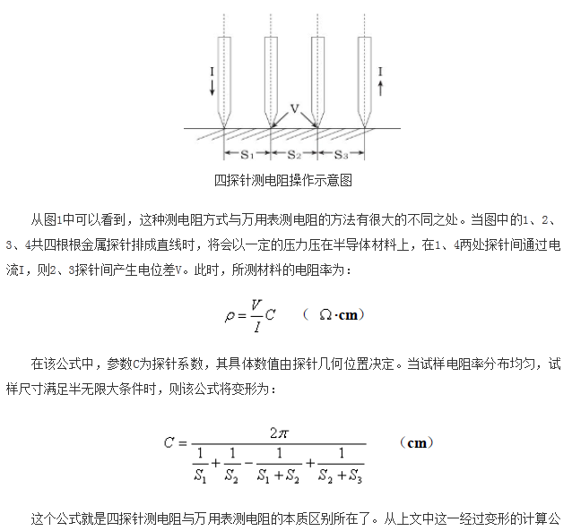 如何區(qū)分萬用表測電阻和四探針測電阻？