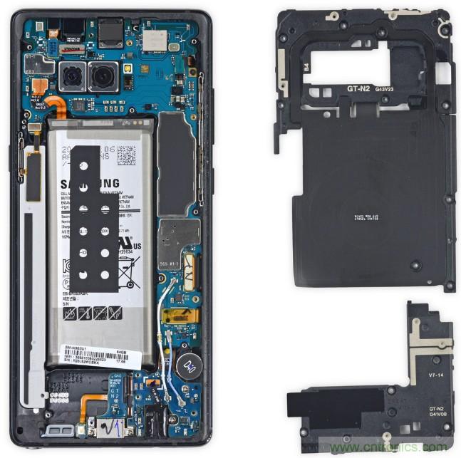 三星Note 8拆解，模塊化+分離式設(shè)計成趨勢？