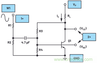 ADALM2000實驗:共發(fā)射極放大器