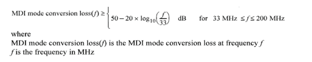 汽車以太網(wǎng)一致性之 MDI 模式轉(zhuǎn)換損耗測試 汽車以太網(wǎng)一致性之 MDI 模式轉(zhuǎn)換損耗測試