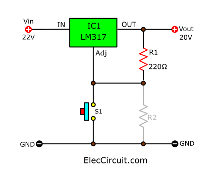如何使用LM317作為開(kāi)關(guān)來(lái)打開(kāi)和關(guān)閉電源負(fù)載 如何使用LM317作為開(kāi)關(guān)來(lái)打開(kāi)和關(guān)閉電源負(fù)載