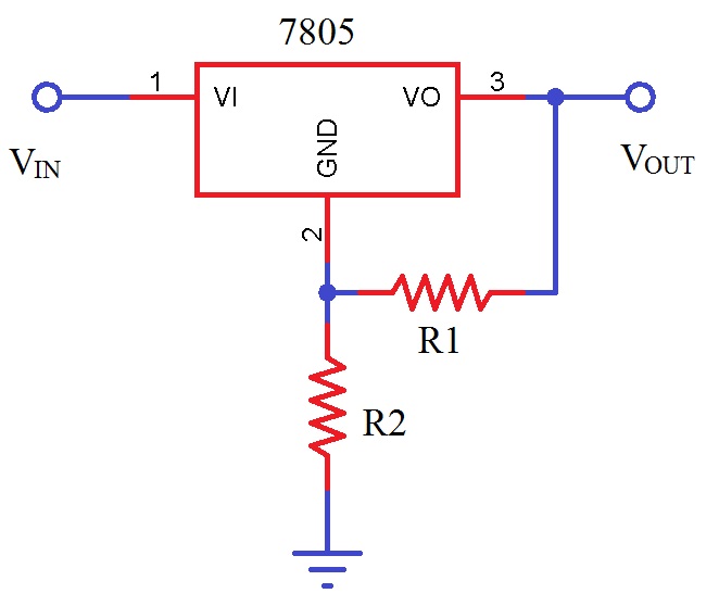 固定電壓調(diào)節(jié)器的可變電壓電源 固定電壓調(diào)節(jié)器的可變電壓電源