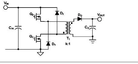 兩個(gè)開(kāi)關(guān)正激變換器 兩個(gè)開(kāi)關(guān)正激變換器