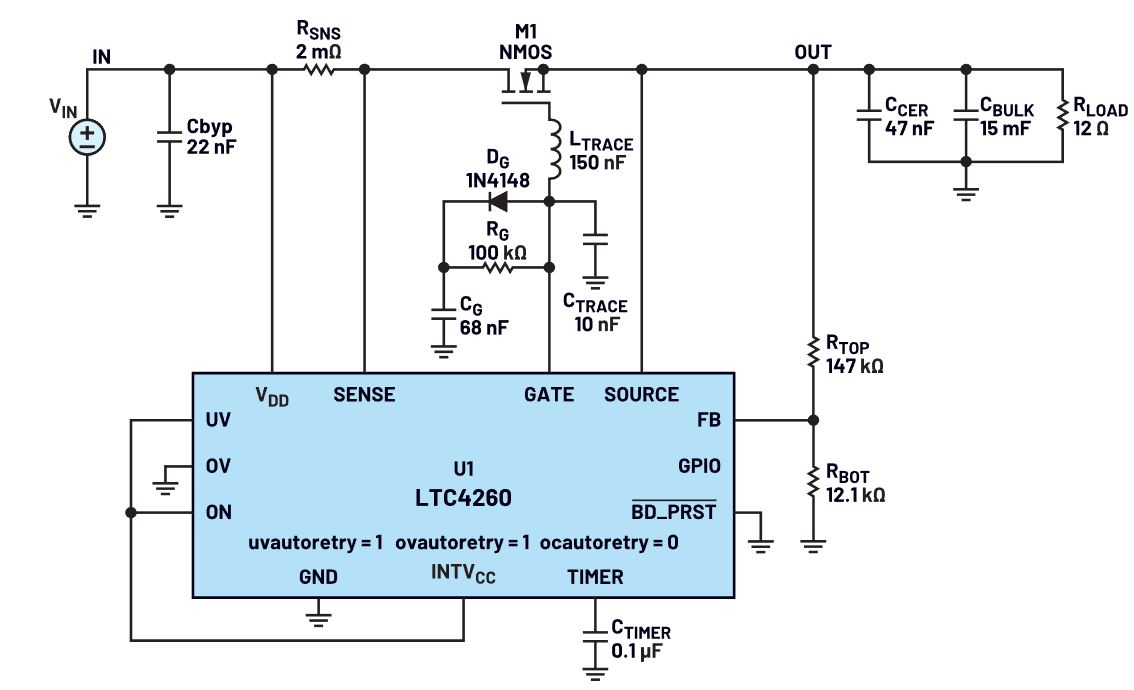 我的熱插拔控制器電路為何會振蕩？